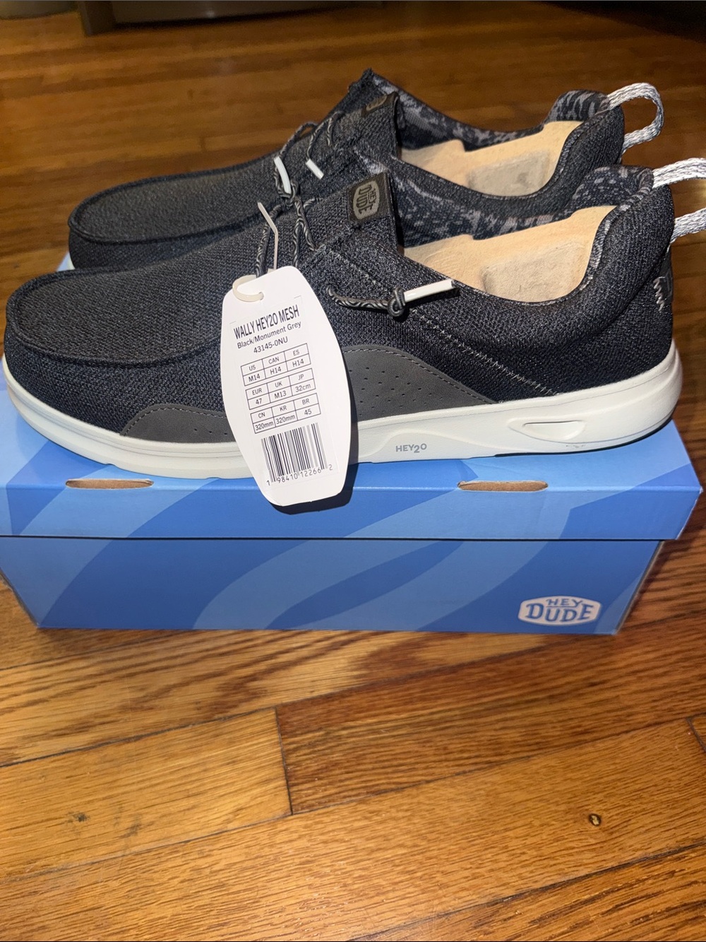 Hey Dude Men's Black Casual Slip-On Shoes - Picture 2 of 4